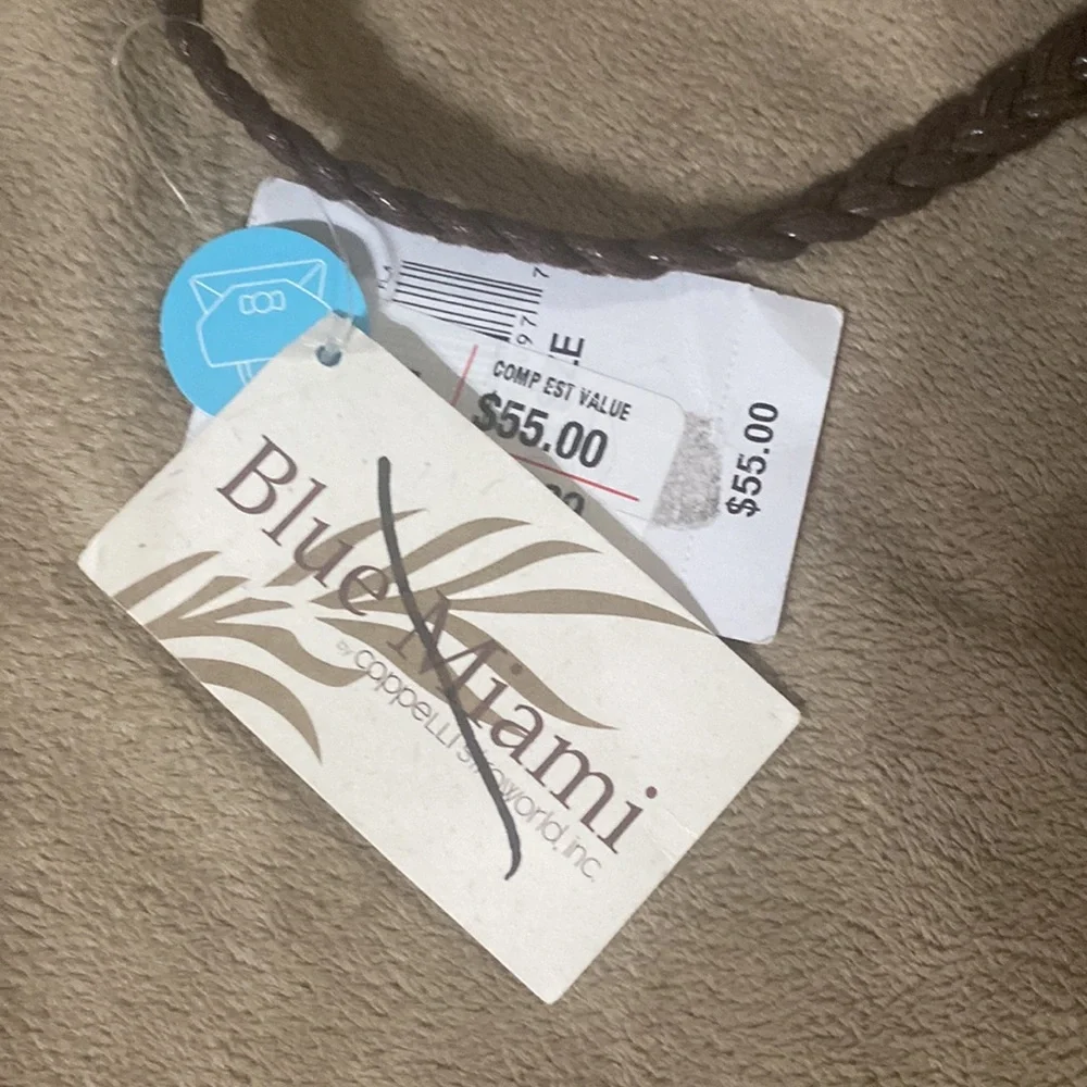 Chappell straworld inc- Blue Miami shoulder purse